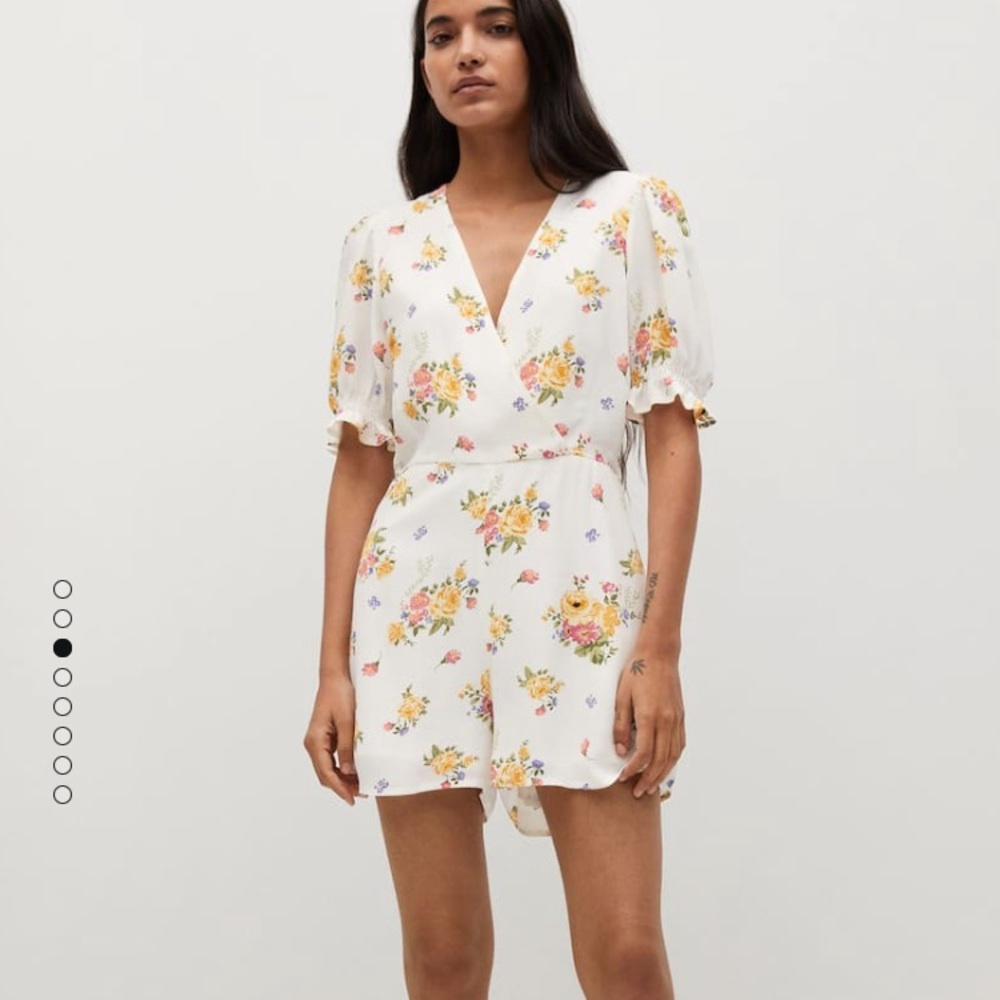 NWOT: MANGO Floral Print Jumpsuit